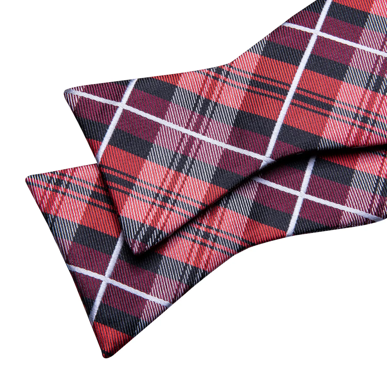 Красная решетка галстуки-бабочки для мужчин шелковые Черные бабочки мужские галстуки Handky запонки костюм воротник съемный галстук Барри