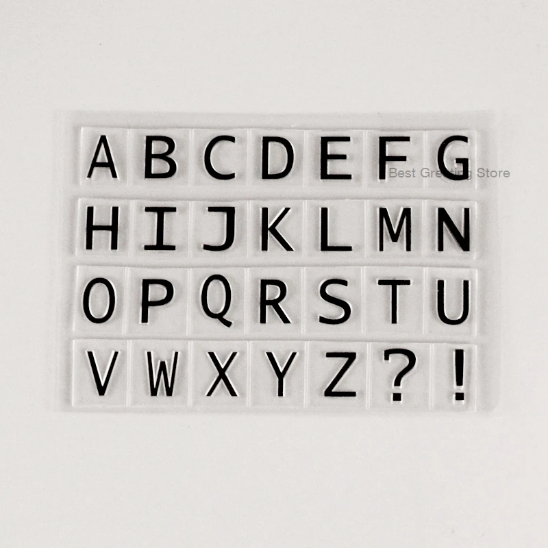 

clear upper case stamps alphabet scrapbooking stamps bullet journal