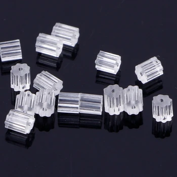 

1000PCS Clear Petal-Eze Flower Style Plastic Rubber Earring Back Jewelry Finding