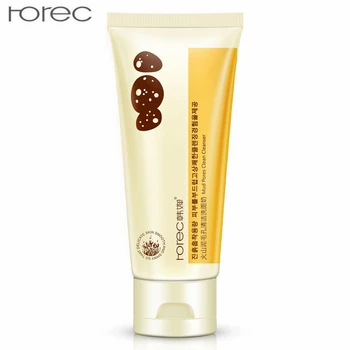 

Horec 100g Volcanic Mud Rich Foam Cleanser Deep Cleansing Moisturizing Oil Control Shrink Pores Remove Blackhead Face Cleanser