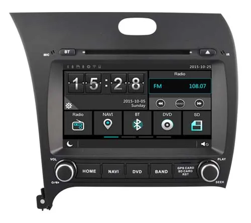 1024*600 HD автомобильный dvd-плеер с GPS-навигацией для Kia K3 cerato forte стерео мультимедиа