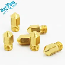 Free shipping !5pcs/lot 3D Printer Nozzle Mixed Sizes 0.2mm/0.3mm/0.4mm/0.5mm Extruder Print Head For 1.75MM MK8 Makerbot