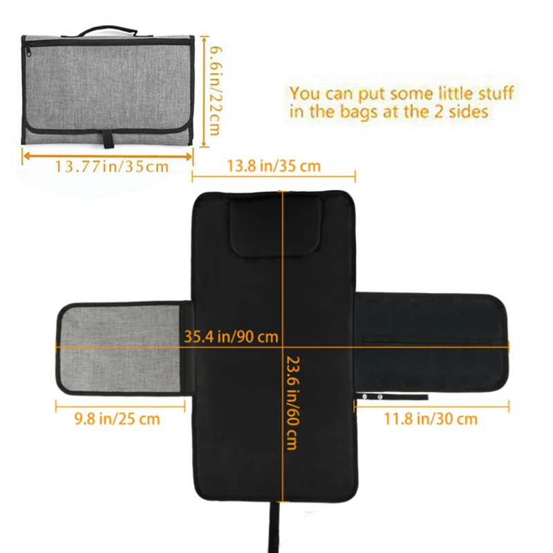 AAG детский портативный пеленальный коврик Водонепроницаемый пеленальный коврик мочи сумки дорожный стол лист 30