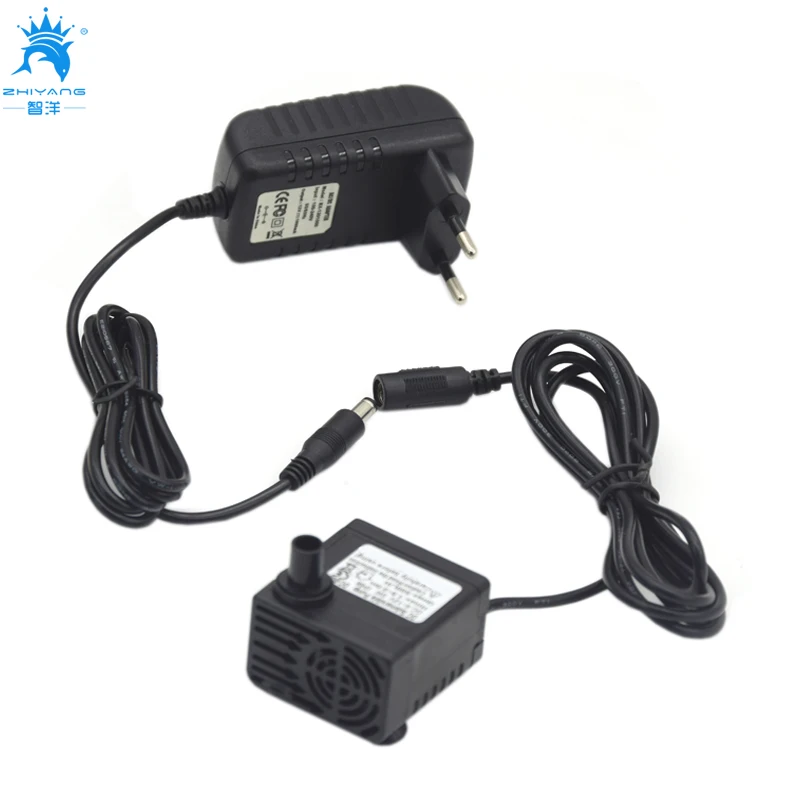 

Micro brushless Pumps Submersible Water Pump Hydroponic for Aquarium Rockery Fountain Fish Pond Tank DC12V 5W EU US PLUG