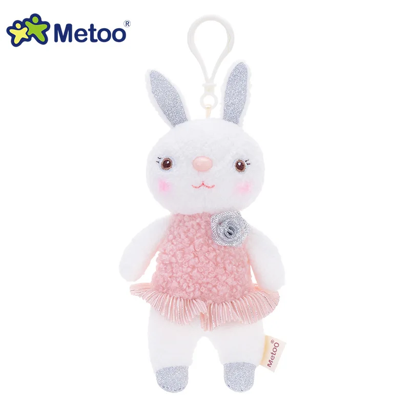 Кукла Metoo, мягкие игрушки для девочек, детская мини-подвеска, милый плюшевый кролик, мягкие Мультяшные животные для детей, подарок на Рождество, день рождения - Цвет: 1463-15
