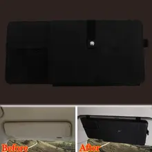 Blk автомобильный солнцезащитный козырек 12 отсек для хранения Органайзер CD-диск держатель кошелек Подходит для Toyota corolla Cruze аксессуар для автомобиля