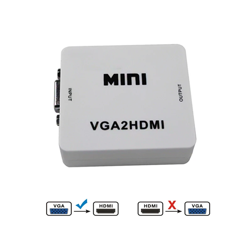 1 шт. преобразователь из VGA в HDMI Женский с аудио портом использовать USB кабель для