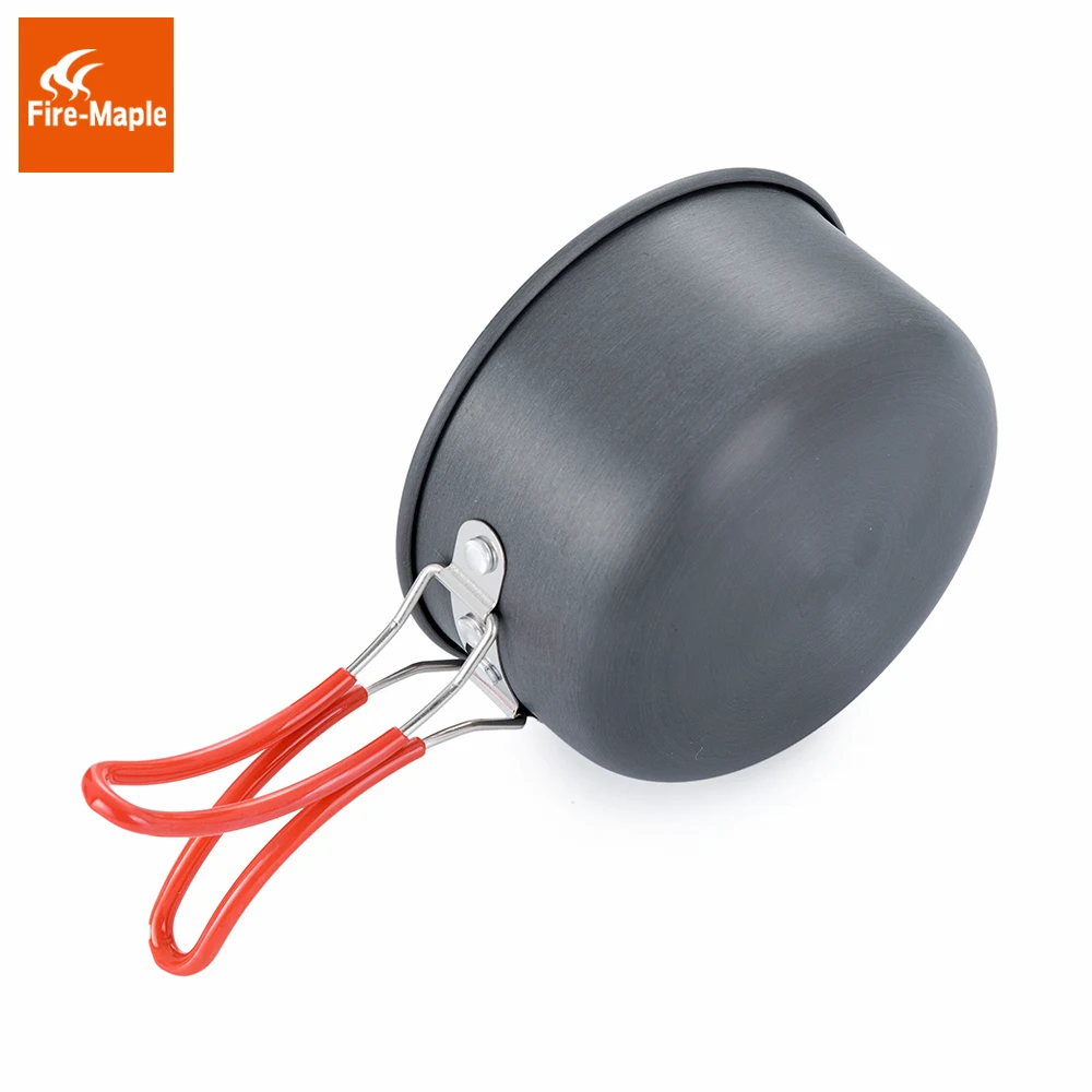 Fire Maple Camping Pot Bowl Foldable Backpacking Cooking Set Pots for 1 Person 195g FMC-207 Ultralight Outdoor Single Cookware