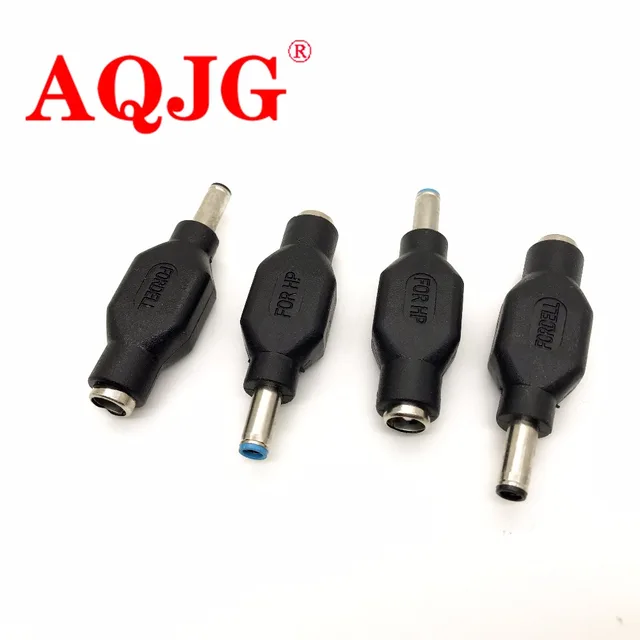1pcs 4.5 x 3.0 mm DC Male to 5.5 x 2.1mm DC Female Power Plug Adapter Connector 4.5*3.0 jack for DELL for HP Wholesale AQJG