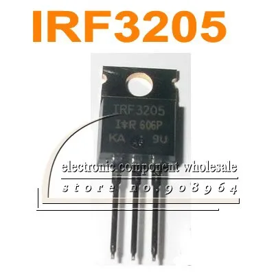 RHECCOW 20 шт./лот MOS IRF3205 IRF 3205 мощный MOSFET 200 Вт 55 в 110A TO 220 для контроллера инвертора|irf
