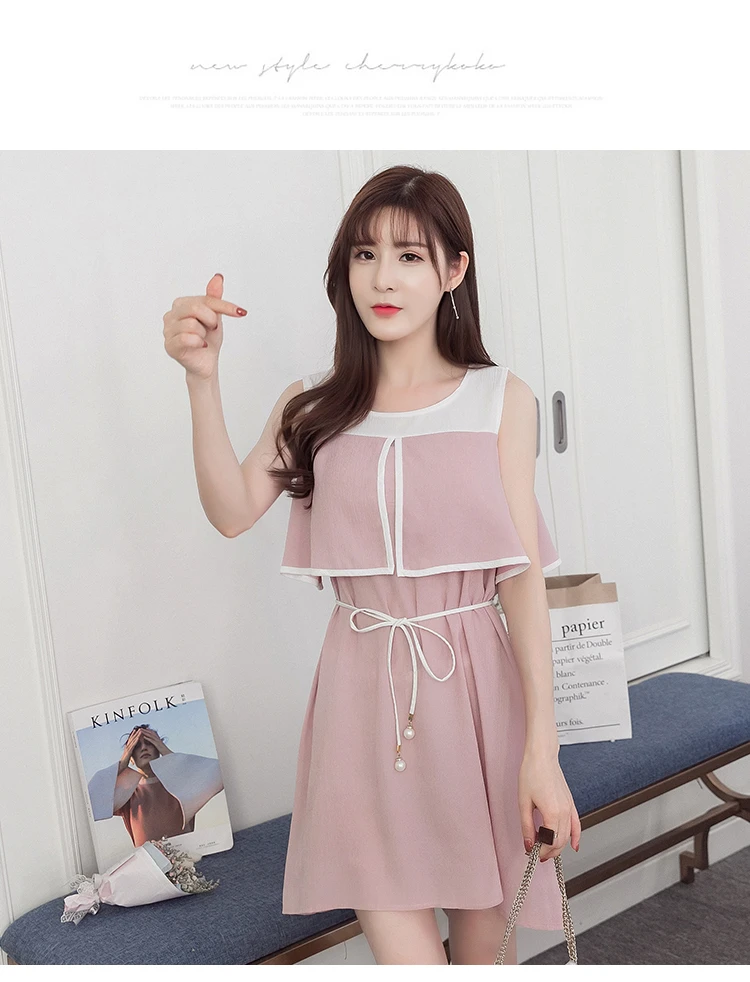 Loose Sling chiffon Maternity Dress Breastfeeding Clothes for Pregnant Women Summer Tank Clothing for Pregnancy 2018 Fashion (32)