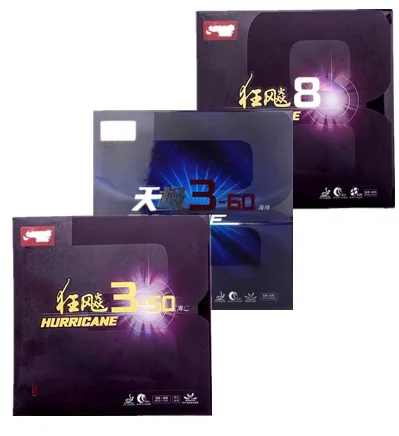

DHS Hurricane8 (Hurricane 8) Hurricane 3-50 350 skyline 3-60 360 Pips-In Table Tennis Rubber With Sponge