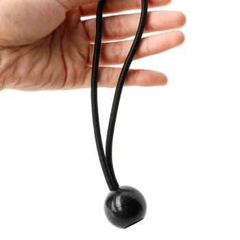 

Black 1pc Ball Bungie Cord Tarp Tie Down Canopy Strap Bungee Bungi Strap Ball Loop Tent Accessories Plastic 2019 New Part