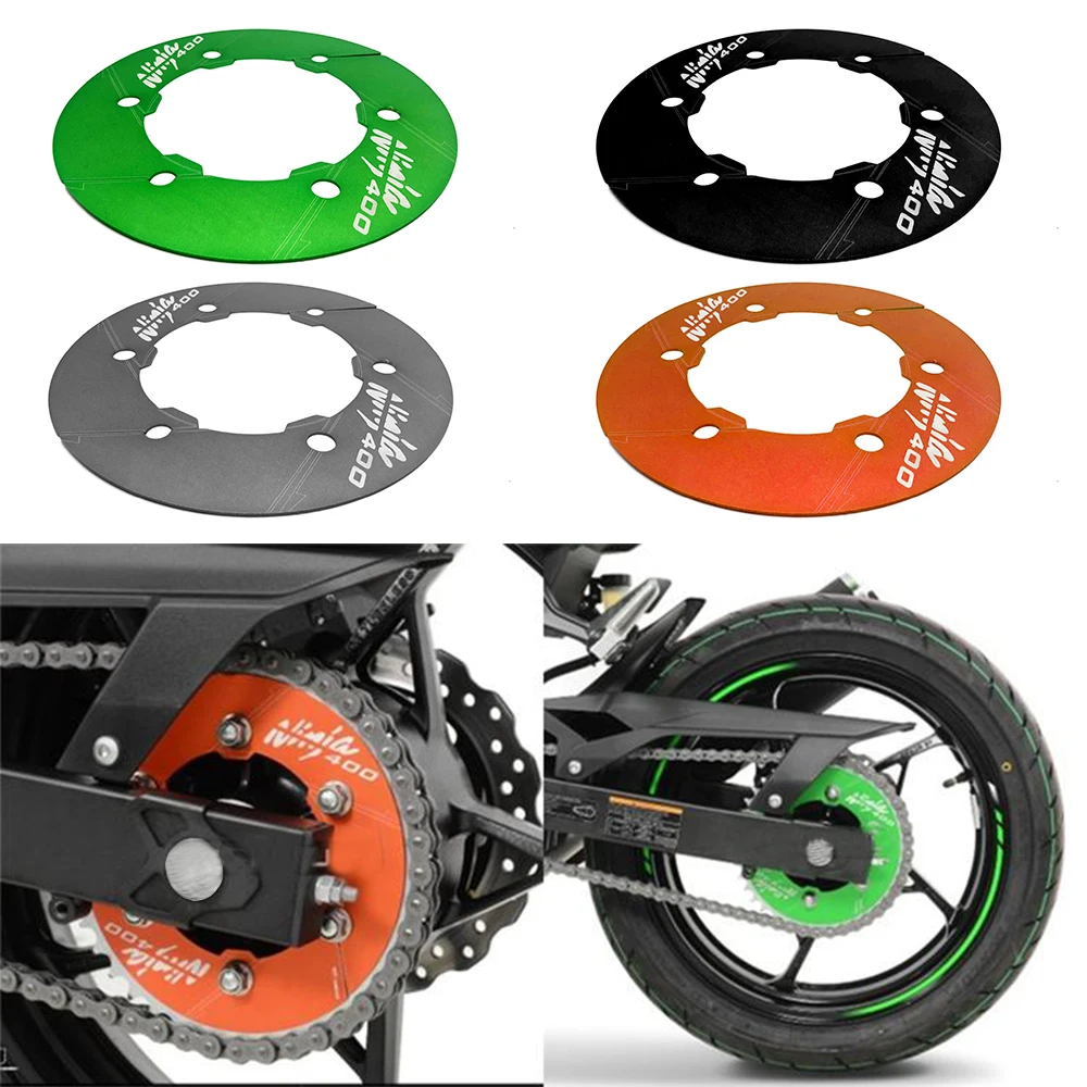 

For Kawasaki ninja 400 NINJA400 2018 Modified CNC Rear Wheel Gear Cover Drive Wheel Decorative Cover Accessories