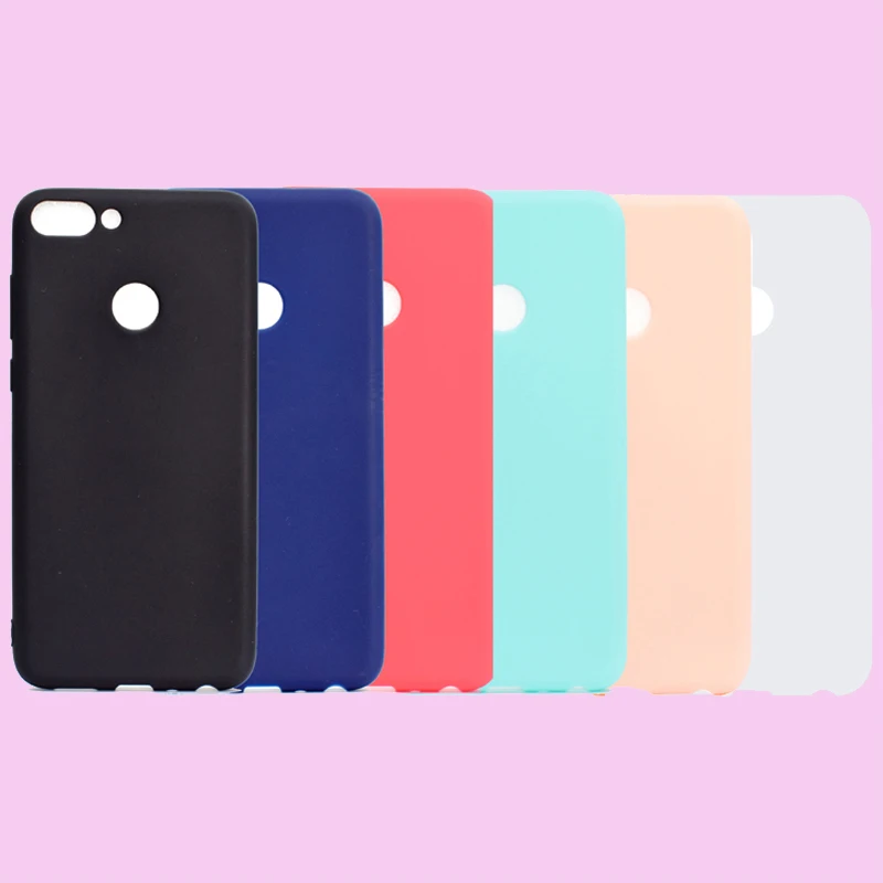 

Fashion Candy Colors Soft TPU Case Phone Silicone Bag Cover Shell Coque Fundas Hull for Huawei Nova Plus Enjoy 7S P Smart 7 Plus