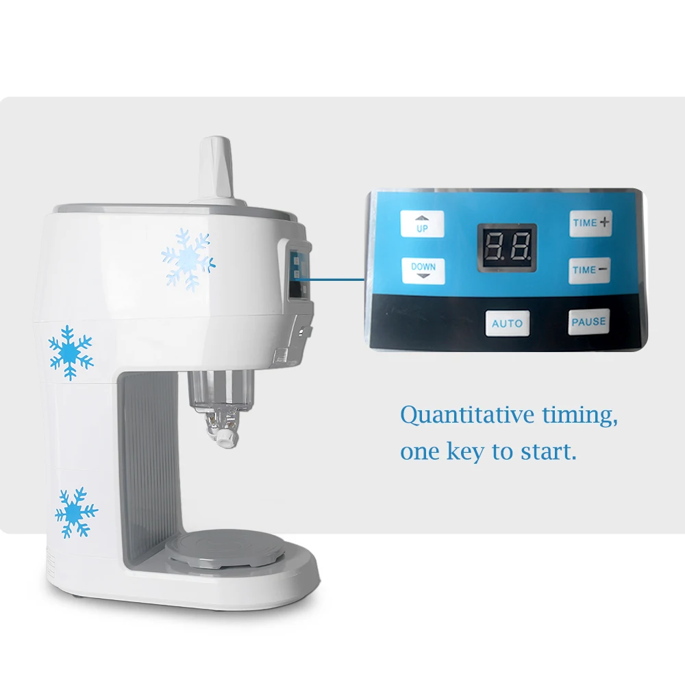 ITOP Semi-automatic Snowflakes Maker Machine Fruit Juice Store Electric Smoothies Snowflake Ice Shaved Crusher 70kgs/h Quantity ITOP Semi-automatic Snowflakes Maker Machine Fruit Juice Store Electric Smoothies Snowflake Ice Shaved Crusher 70kgs/h Quantity