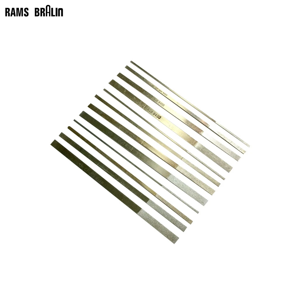 Buy 12 pieces/pack Assorted 180mm Taper Diamond Files CF 400 Die Sinkers