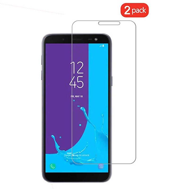 2 шт./лот HD 2.5D прозрачная защитная пленка из закаленного стекла на samsung galaxy J6 2018