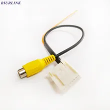 Biurlink автомобильные аксессуары заднего вида камера видео кабель парковочный адаптер для Toyota Camry 7th DVD головное устройство 16Pin порт