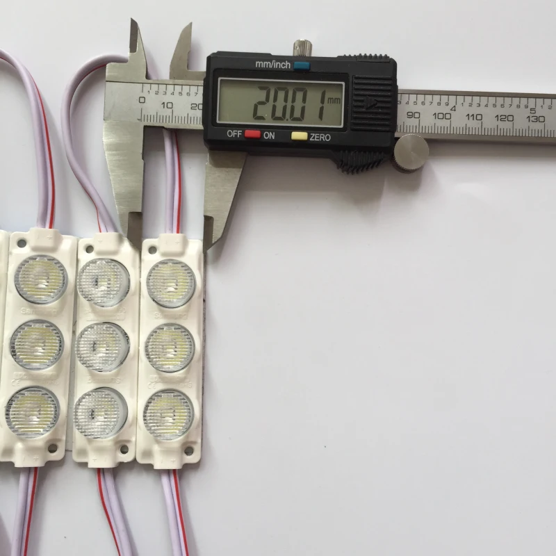 Супер яркий светодиодный модуль DC12V водонепроницаемый 3 светодиодный s холодный белый Светодиодный модуль с объективом, хорошее тепловыделение