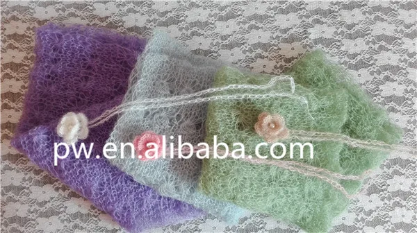 Penjualan Panas Merenda Bayi Bunga Matahari Mohair Ikat Kepala Dan