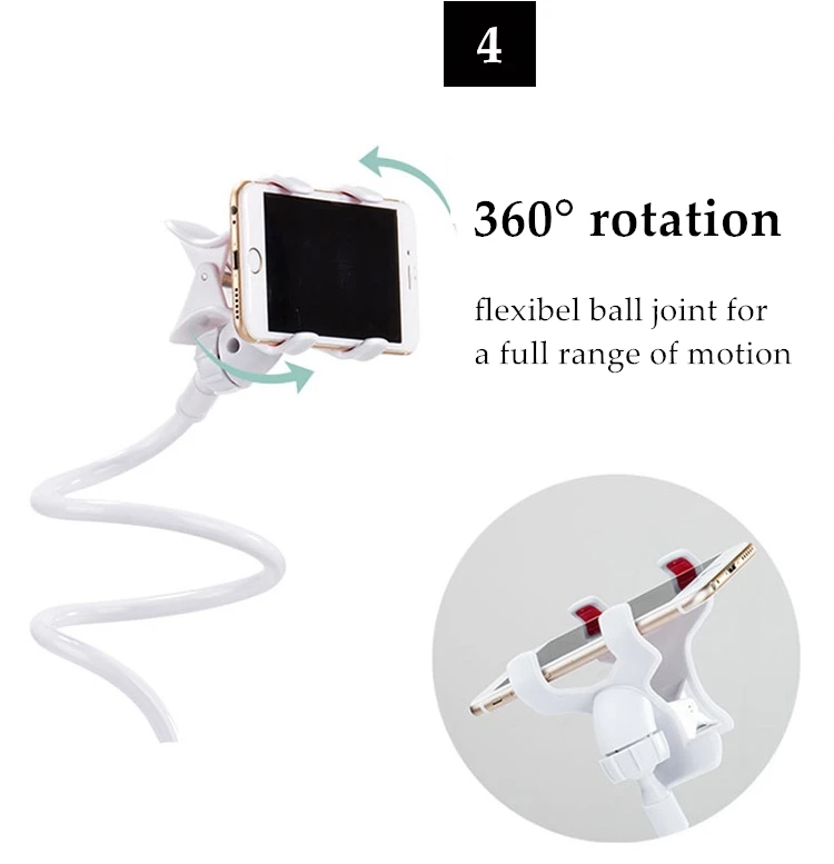 GUSGU держатель мобильного телефона гибкая Длинные Руки 360 Вращающийся Кровать рабочего ленивый кронштейн мобильный стенд для iPhone, IPad samsung Redmi