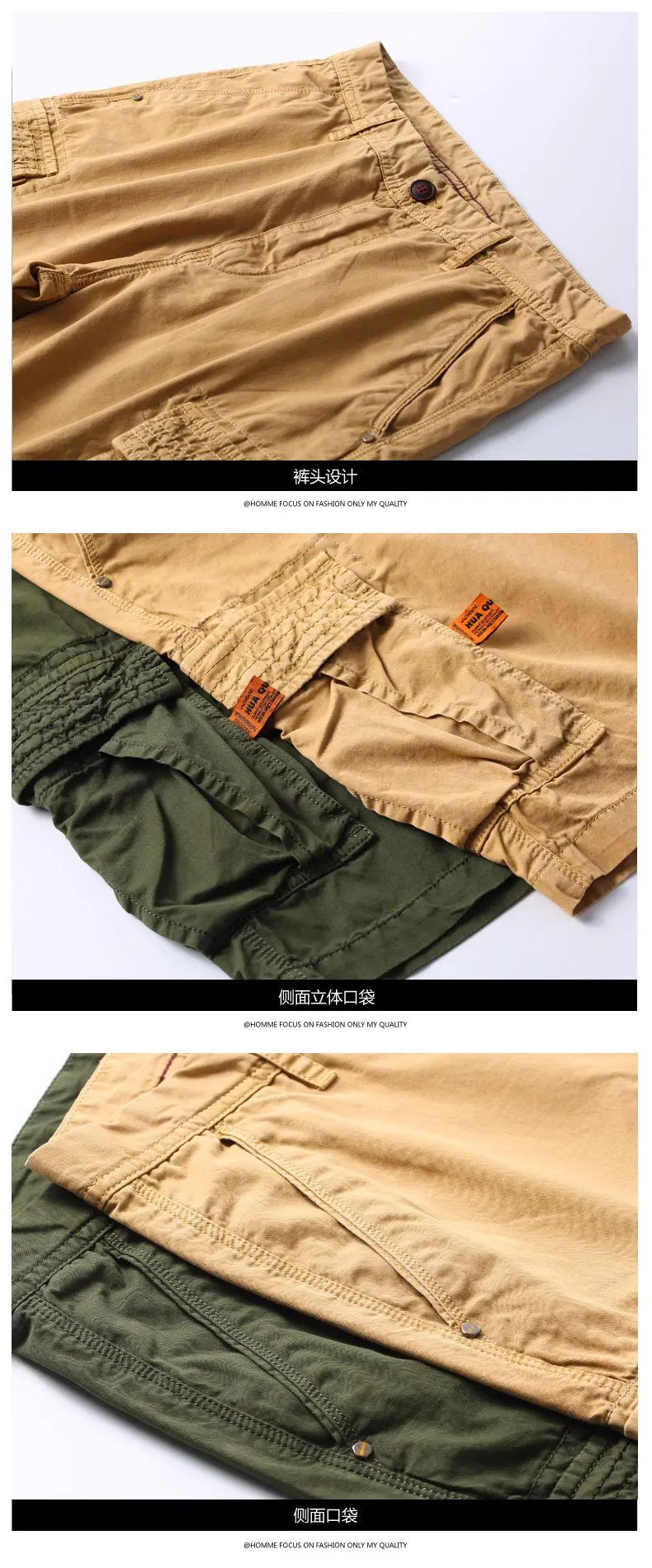 NXH 2019 Лето Новые Хлопковые Бриджи мульти-карманные шорты мужские военные высокого качества повседневные до колена Большие размеры Мужские