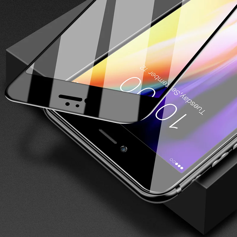 защитное стекло на айфон 7 10D закаленное для iPhone 8 6 Plus защита экрана полное
