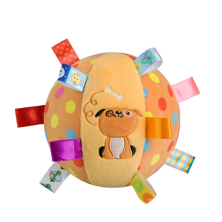 MamimamiHome Baby Infant Cotton Hand Grasp Rattle Ball Plush Bells Pacify Ball Music Sense Learning Toy 4