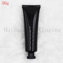 50pcs 50g screw lid black Soft Tubes Empty Cosmetic Cream Emulsion Lotion Packaging Containers Shampoo Shower Gel Packing Tube