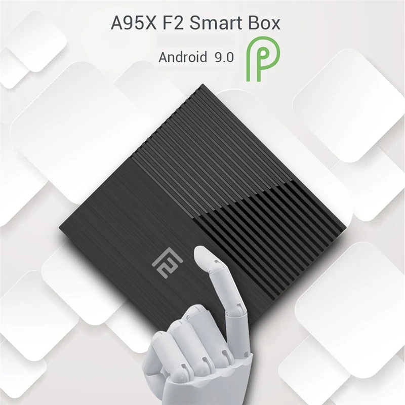 A95X F2 4K Smart Tv Box Android 9,0 4G Wifi Bluetooth 4,2 телеприставка для Google Cast Поддержка Rj45 ЛВС USB HDMI оптический Us Plu