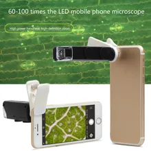 Портативный микроскоп 100x высокой мощности лупа со светодиодной подсветкой фиолетовый проверить деньги ювелирные изделия идентификации оптический объектив мобильного телефона
