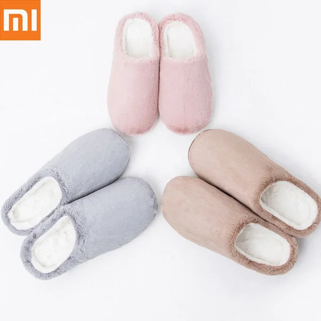 

Xiaomi One Cloud Long Fluff Slippers Women Men Winter Autumn Anti-bacterial Cotton Indoor House Home Slippers Shoes for Family