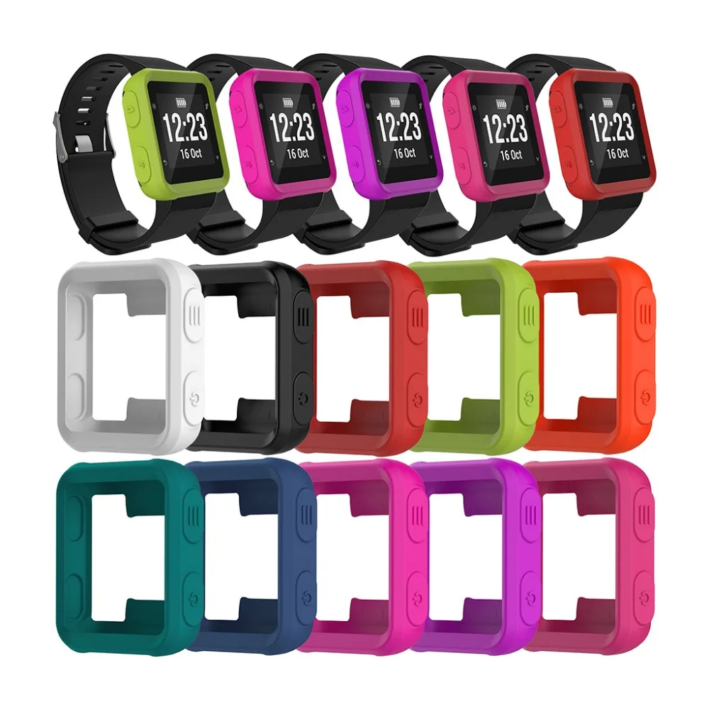 OOTDTY силиконовый кожаный чехол для Garmin Forerunner 35 Approach S20 спортивные часы |