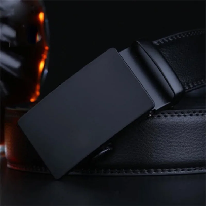 

Men's Genuine Real Leather Strap L Belts Top Quality Gold And Silver Metal Buckle Belt For Men Cummerbunds Cinturon Hombre