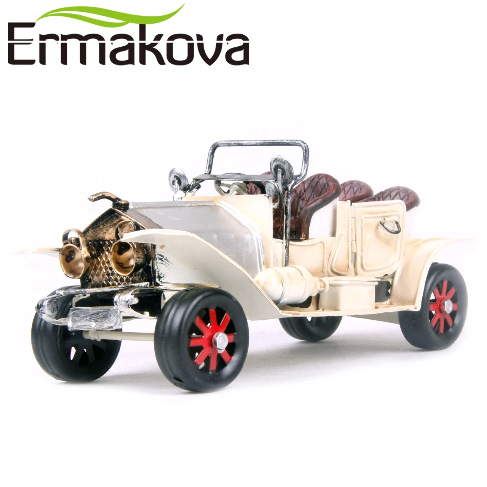 ERMAKOVA Металлическая Автомобильная модель Gran Torino винтажная Классическая открытая