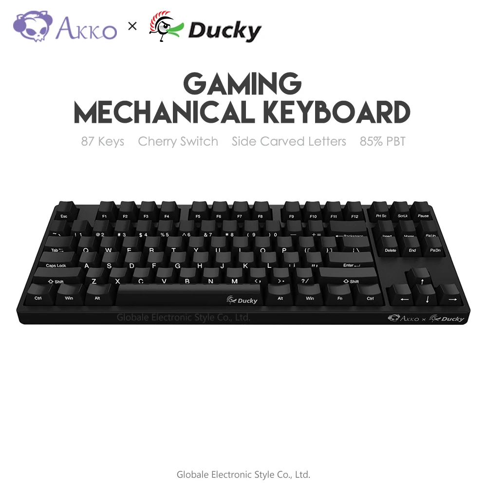 

Original AKKO 3087 Game Mechanical Keyboard Cherry Switch Side Carved Letter Type - C USB Wired Computer Gamer