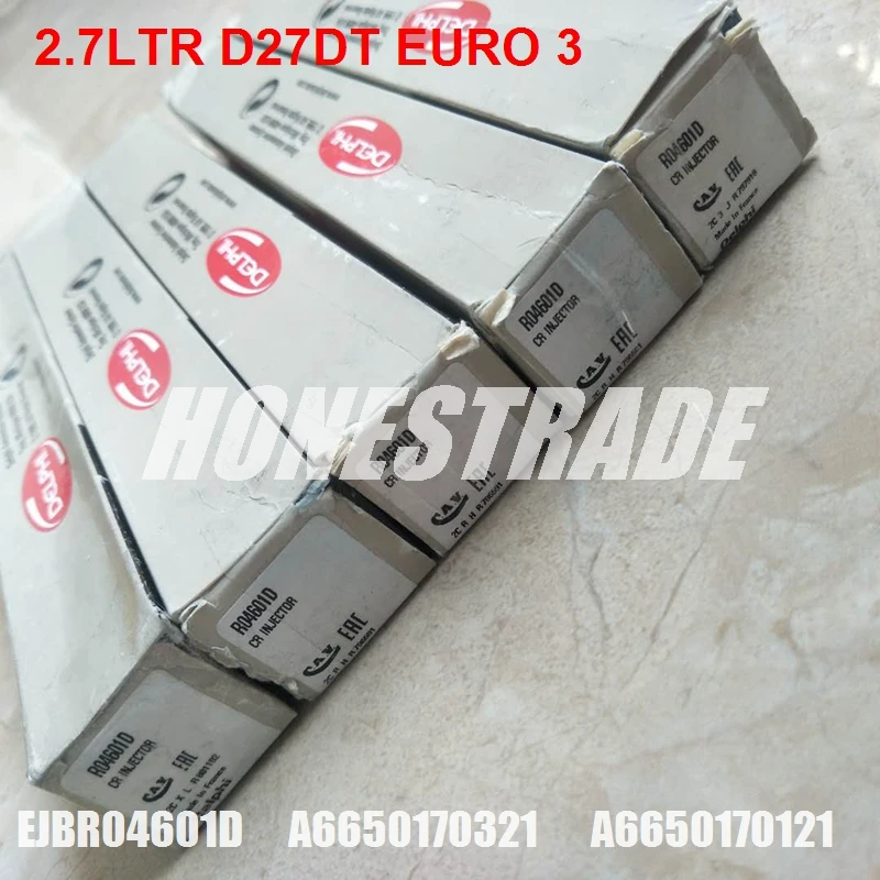 

original Common rail injector EJBR04601D A6650170321 A6650170121 6650170321 SUIT 2.7LTR D27DT EURO 3