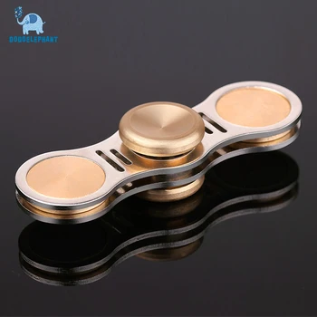 DODOELEPHANT TL-3 Hand Spinner Finger Spinner Alloy+brass Metal Fidget Spinner For Autism Kids/Adult Anti Stress Focused Toys