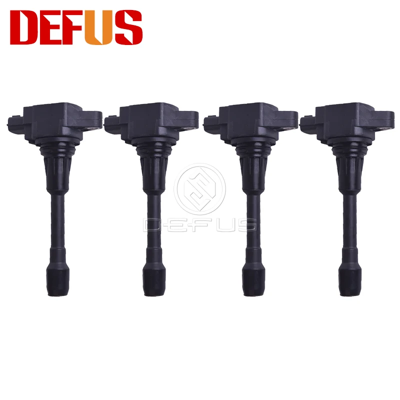 DEFUS 4x 22448-JA00C Ignition Coil For Nissan TIIDA Cube Altima Rogue Sentra Versa Micra X-Trail Qashqai Infiniti M56 FX50 07-15 |