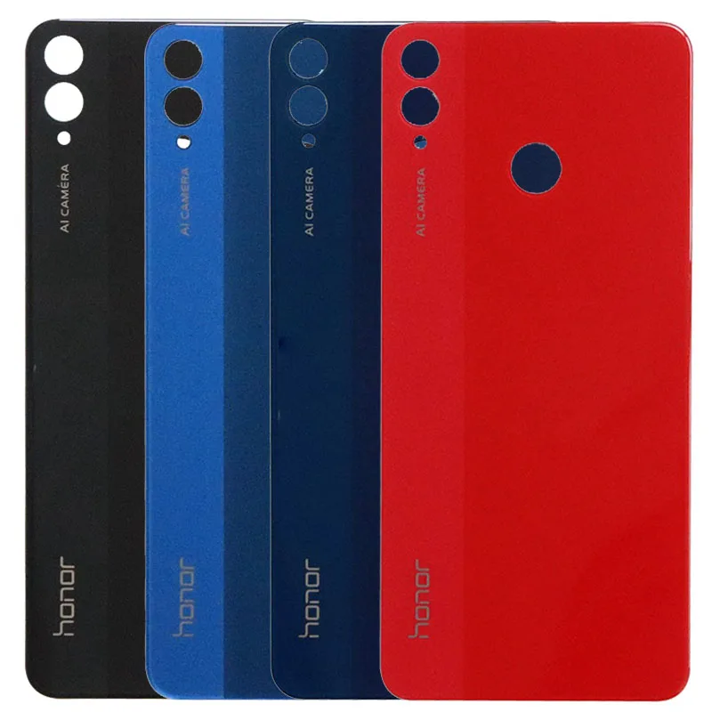 

New Original Honor 8X Battery Cover For Huawei Honor 8X Battery Cover Back Glass Rear Door Housing Case Replacement With Logo