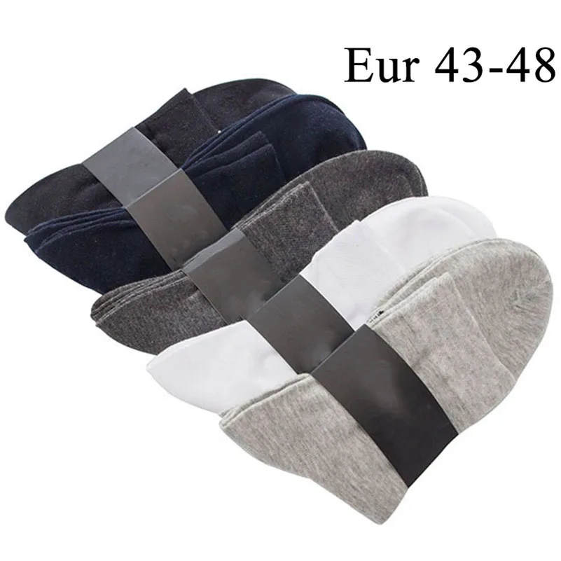 

10PCS=5pairs Mens Cotton Dress Socks Plus Large Big Size 44,45,46,47,48,Business Dress Socks Calcetines Practical Male Sox Meias