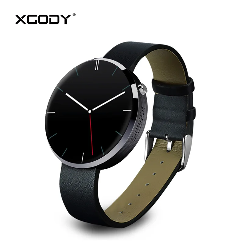 

XGODY DM360 Fashion Smartwatch for iOS Android Pedometer Heart Rate Monitor Leather Wrist Watch Bluetooth Reloj Waterproof BT4.0