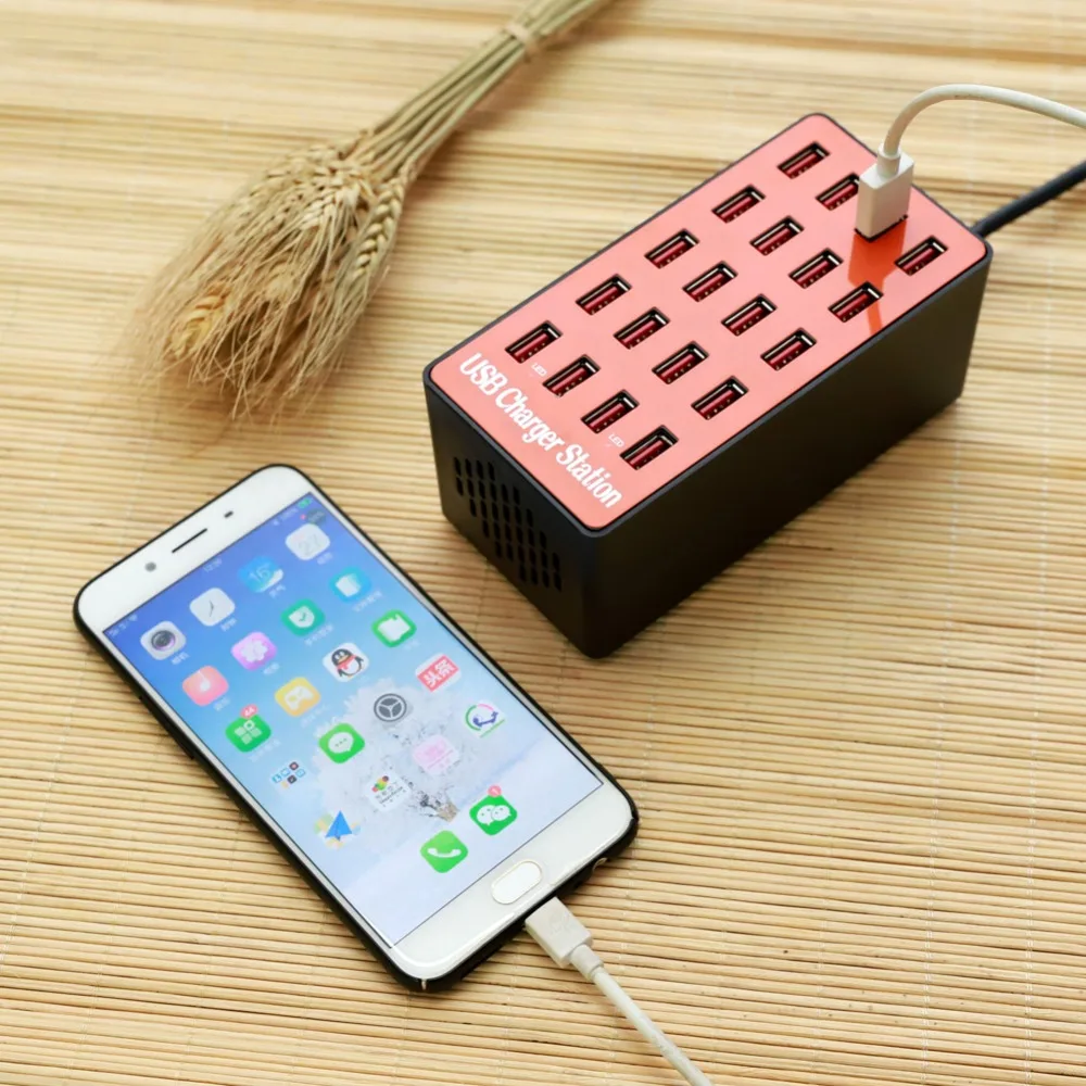 Разветвитель для USB порта 100 Вт 20 портов|Зарядные устройства| |