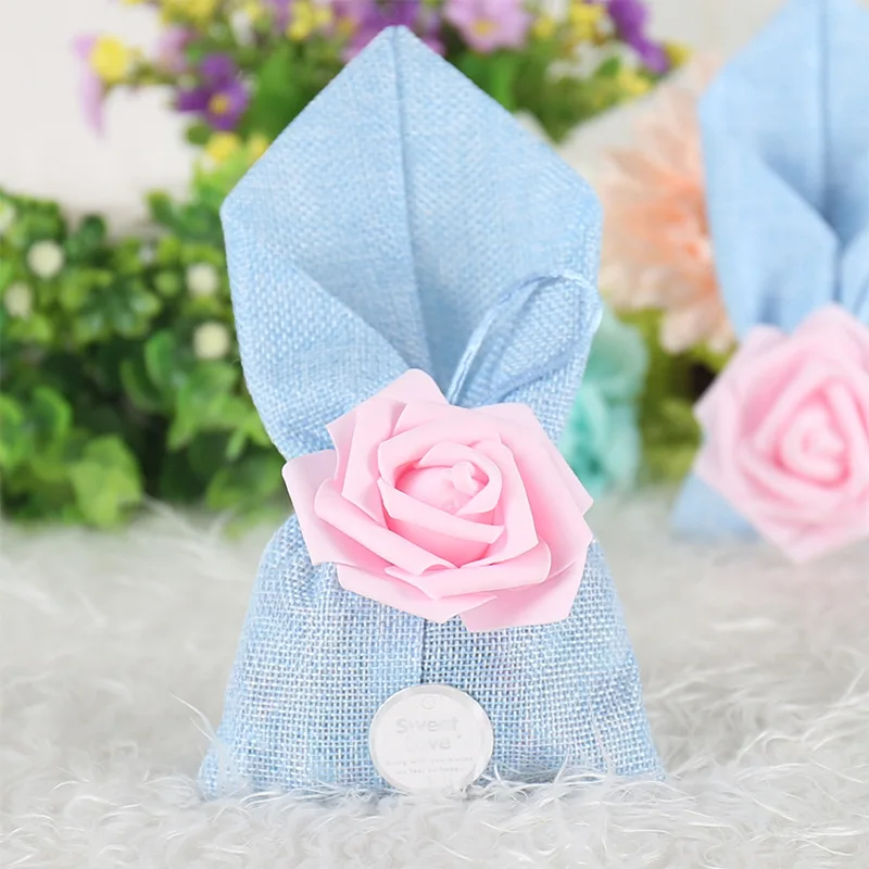 

1pcs/lot Rose Candy Bag Gift Bags Wedding Party Favor Pouch Decoration Packaging Bags