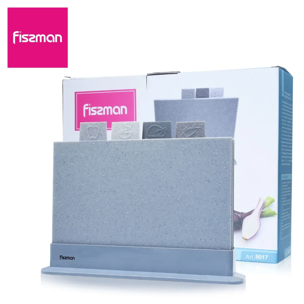 

Fissman Plastic Cut Chopping Block Non-slip Cutting Board Anti Bacterium Vegitable Chopping Board Hang Hole Food Slice