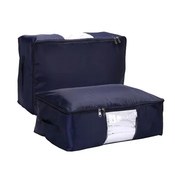 

Home Organizer 1 Pcs Clothes Blanket Luggage Bags Oxford Cloth Foldable High Capacity Quilt Storage Bag Multifunction