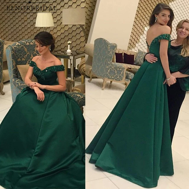 emerald green a line dress
