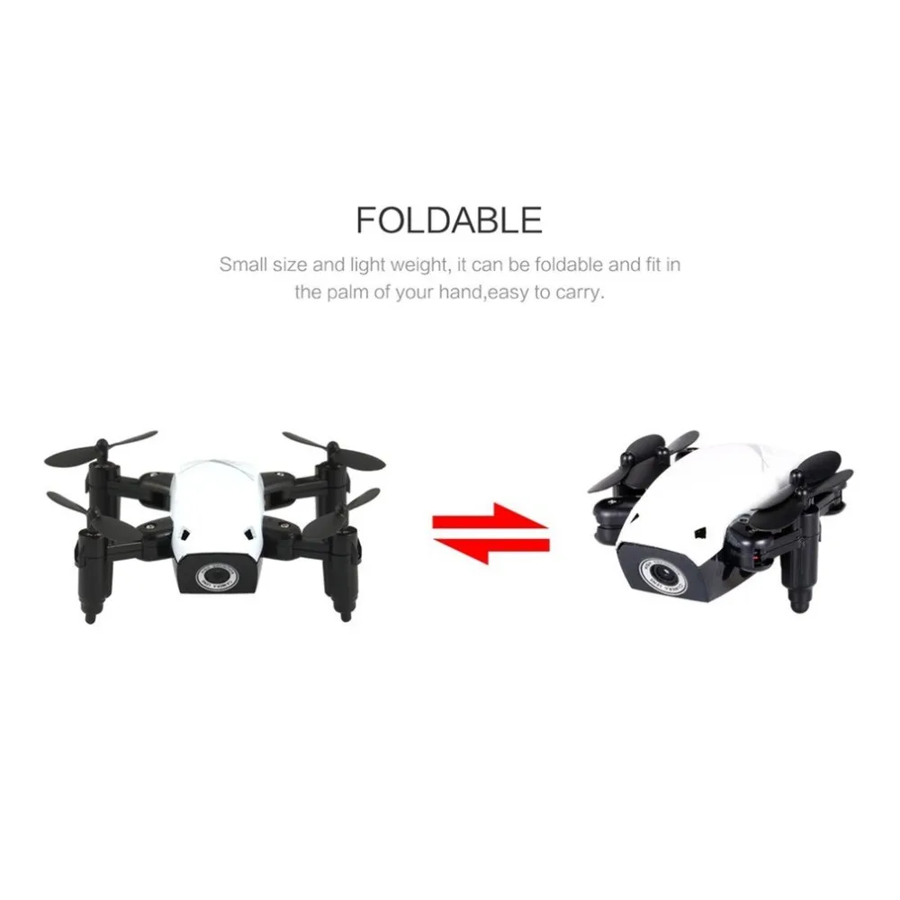 S9 S9W Складная RC Мини Drone Карманный Дрон Micro Drone вертолет с WI-FI FPV 0.3MP Камера 360 градусов Дрон