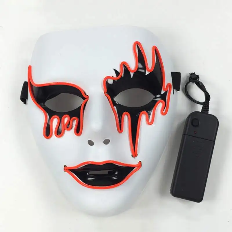 Funny Halloween Mask Masquerade Dress Up Mask Grimace Mask Glowing Mask